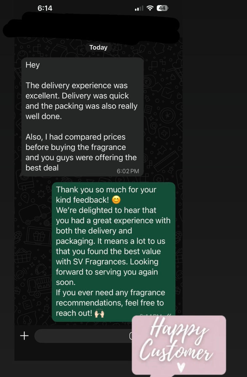 Customer review screenshot