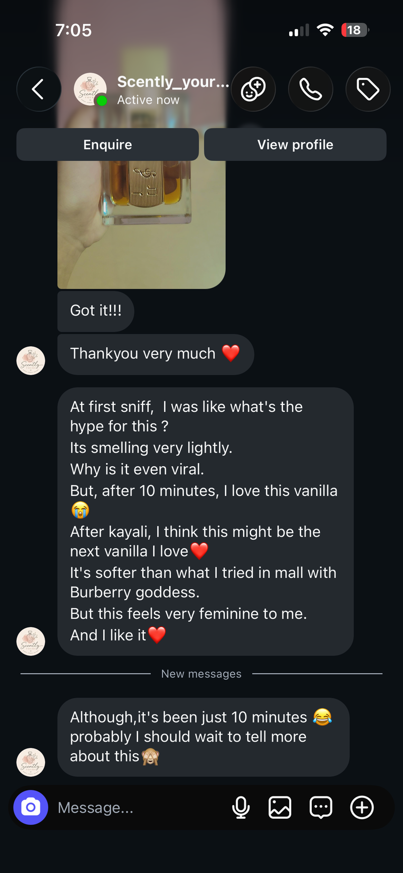 Customer review screenshot